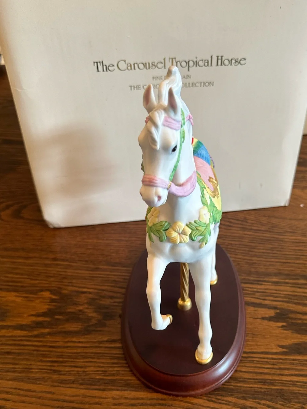 Lenox 1992 Carousel Tropical Horse Porcelain Figurine w/ Original Box